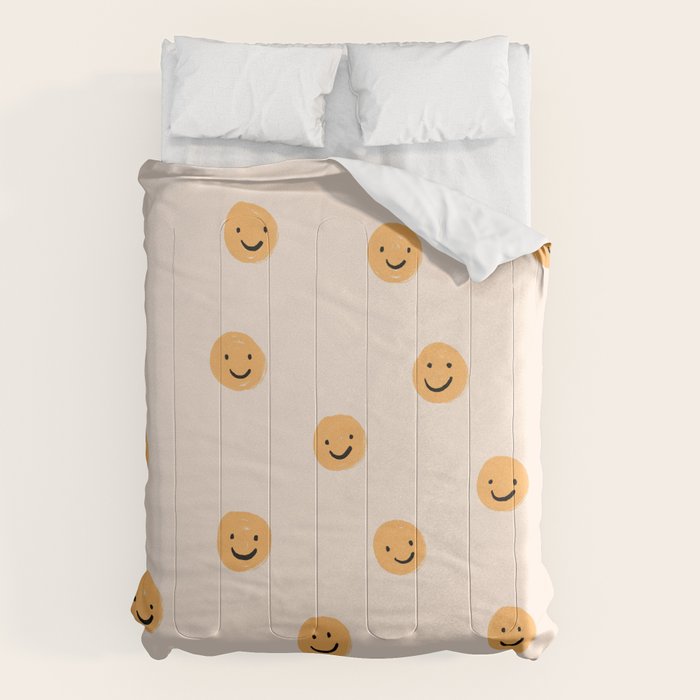 Yellow Smiley Face Pattern Comforter Gallery Image 6