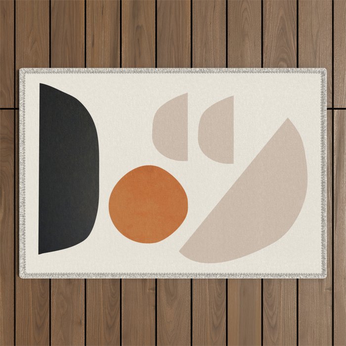 abstract minimal 62 Outdoor Rug Gallery Image 1