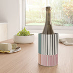 Color Block Line Abstract V Colorful Retro Wine Chiller Gallery Image 4