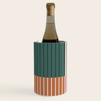Color Block Line Abstract V Colorful Retro Wine Chiller Gallery Image 2
