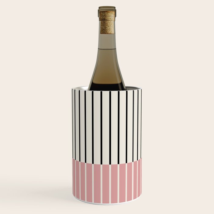 Color Block Line Abstract V Colorful Retro Wine Chiller Gallery Image 3
