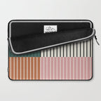 Color Block Line Abstract V Colorful Retro Laptop Sleeve Gallery Image 2