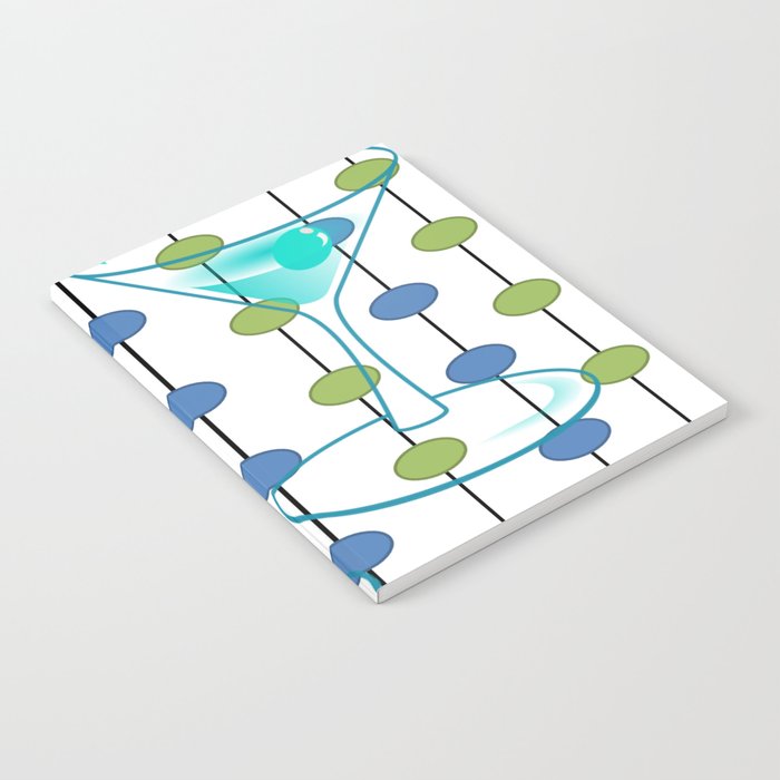 Mid-Century Modern Atomic Art Cocktails 1.0 Notebook Gallery Image 1