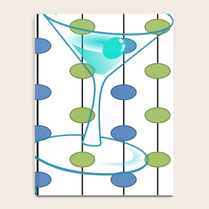 Mid-Century Modern Atomic Art Cocktails 1.0 Notebook Gallery Image 4