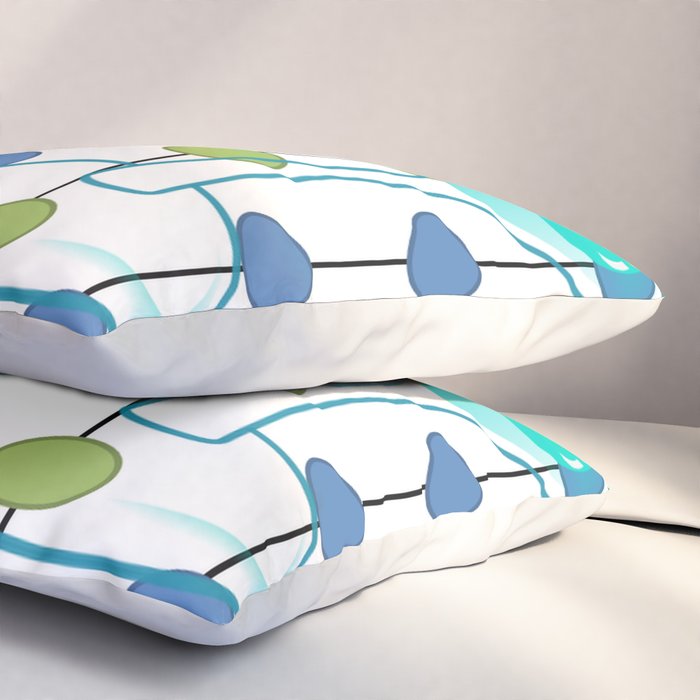 Mid-Century Modern Atomic Art Cocktails 1.0 Pillow Sham Gallery Image 3