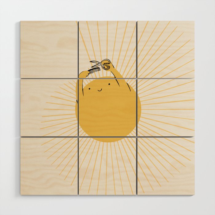 Summer Hair Cut Wood Wall Art Gallery Image 1