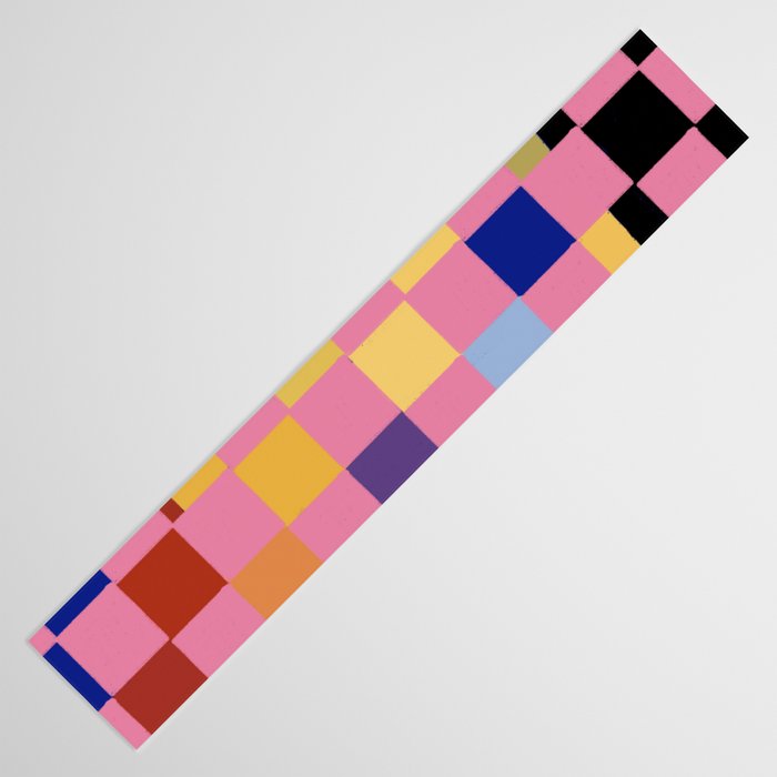 Pink squares Table Runner Gallery Image 3