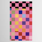 Pink squares Tablecloth Gallery Image 2