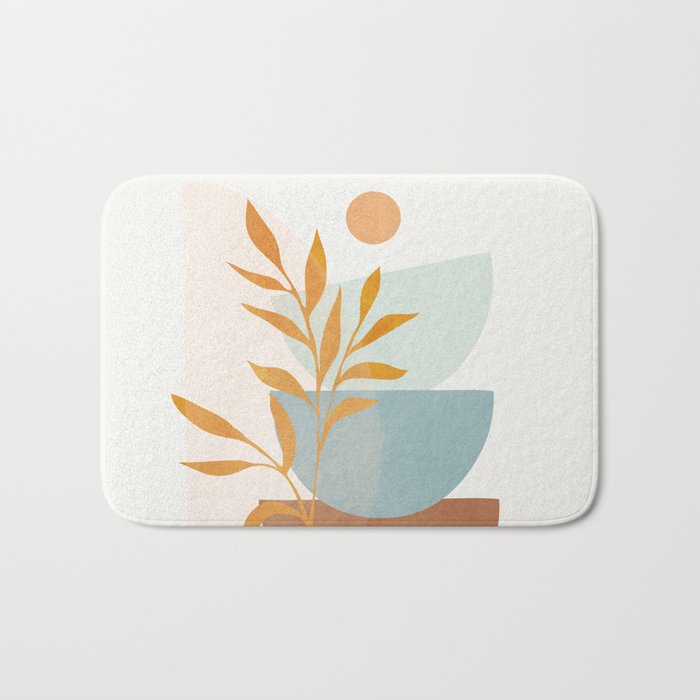 Soft Abstract Shapes 02 Bath Mat Gallery Image 1