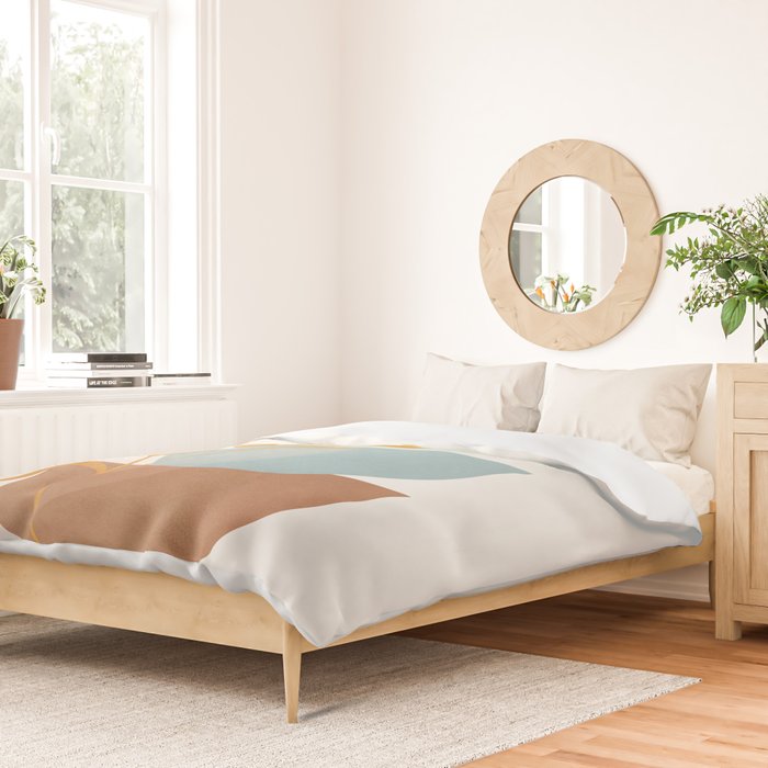 Soft Abstract Shapes 02 Duvet Cover Gallery Image 2