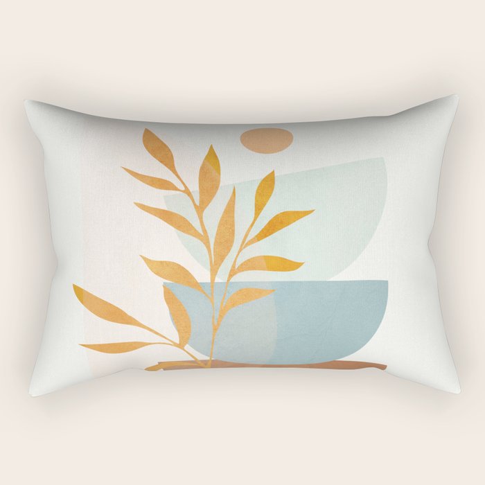 Soft Abstract Shapes 02 Rectangular Pillow Gallery Image 1