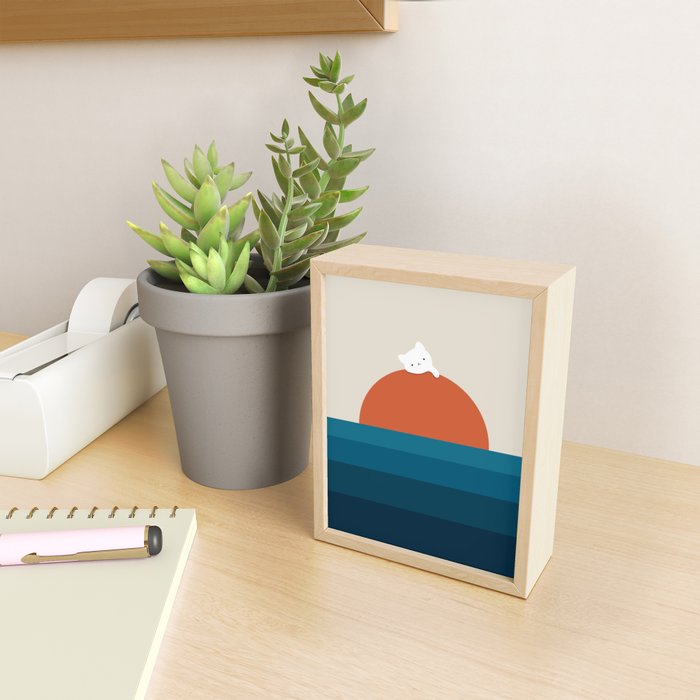 Cat Landscape 169 Mini Art Print Gallery Image 2