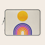 Rainbow Sun: Retro 80s Edition Laptop Sleeve Gallery Image 1