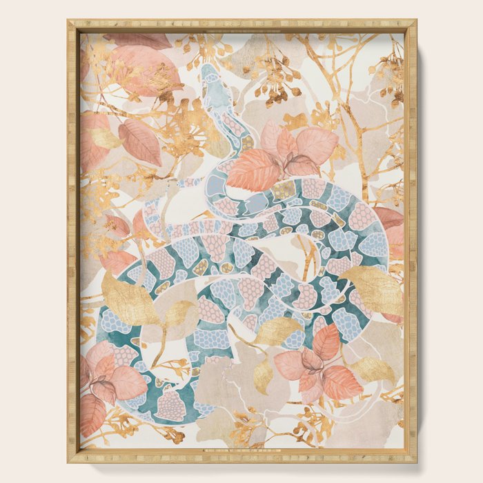Coral Spring Garden Serving Tray Gallery Image 1