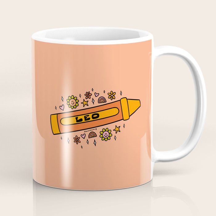Leo Crayon Coffee Mug Gallery Image 1