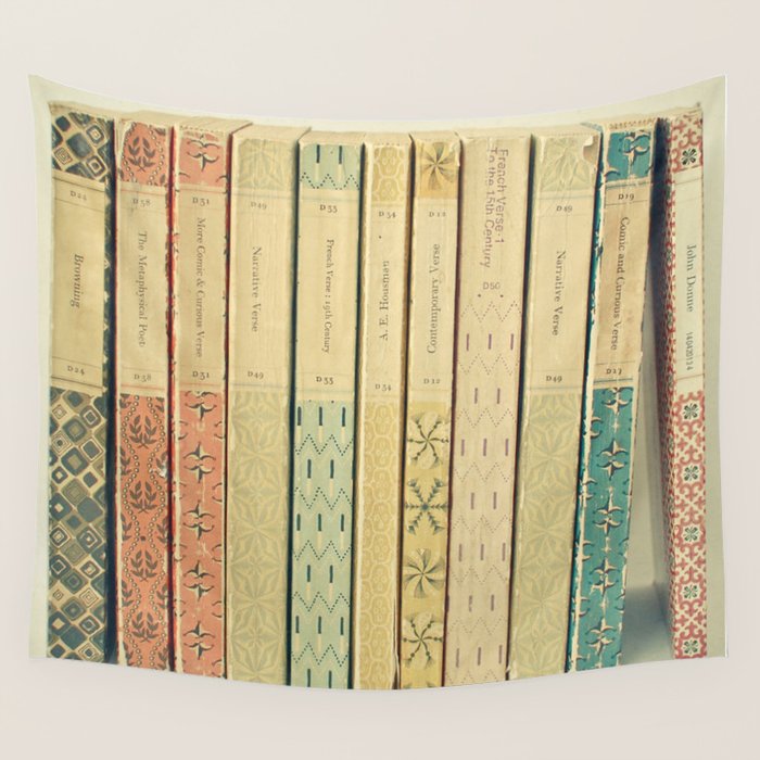 Old Books Wall Tapestry Gallery Image 4