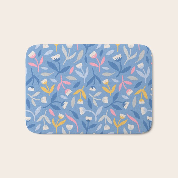 Keep Going, Keep Growing - Blue Bath Mat Gallery Image 1