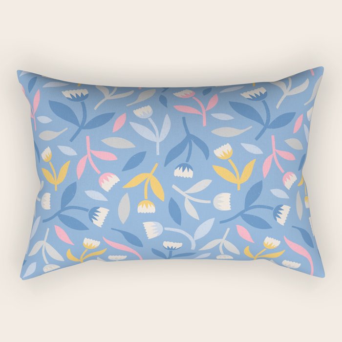 Keep Going, Keep Growing - Blue Rectangular Pillow Gallery Image 2