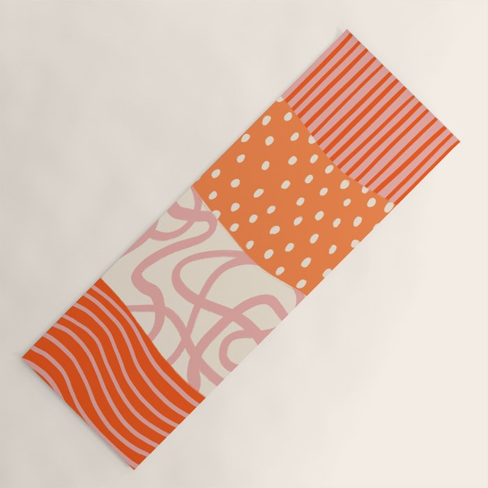 Peach Pattern Cake | PATTERN 08: The Retro Edition Yoga Mat Gallery Image 1