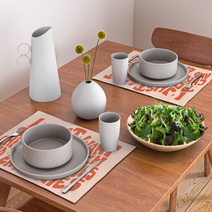 I Just Want to Watch Christmas Movies and Eat Cookies Placemat Gallery Image 2