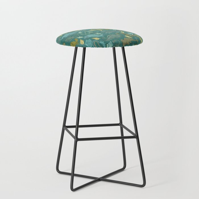 Deepsea Cryptids in Sea Green Stool Gallery Image 1