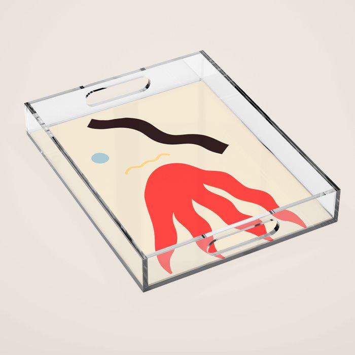 ABSTRACT PORTRAIT OF ANASTASIA Acrylic Tray Gallery Image 1