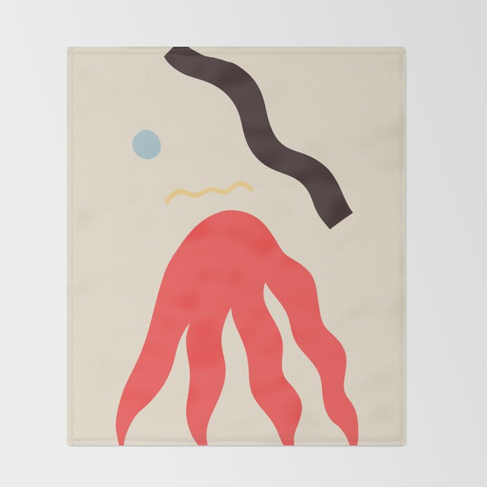 ABSTRACT PORTRAIT OF ANASTASIA Throw Blanket Gallery Image 2