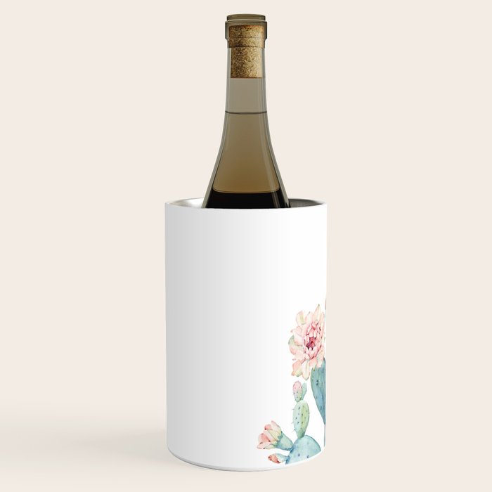 Cactus 2  White #society6 #buyart Wine Chiller Gallery Image 2