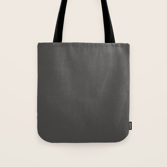 Solid Gray Grey Color Tote Bag Gallery Image 1