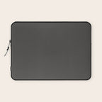 Solid Gray Grey Color Laptop Sleeve Gallery Image 1
