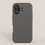Solid Gray Grey Color iPhone Case Gallery Image 1