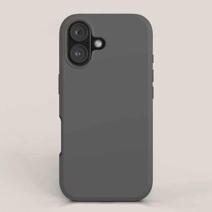 Solid Gray Grey Color iPhone Case Gallery Image 1