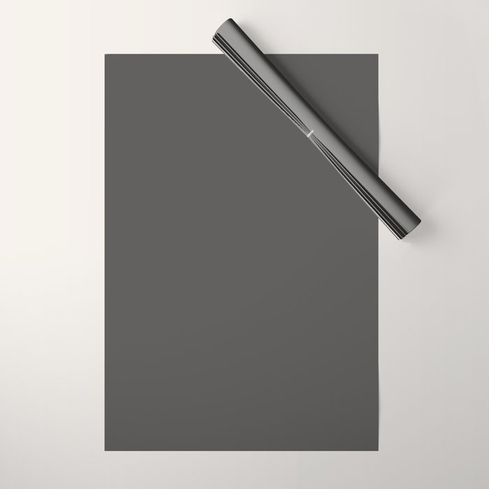 Solid Gray Grey Color Wrapping Paper Gallery Image 1