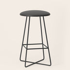 Solid Gray Grey Color Stool Gallery Image 1