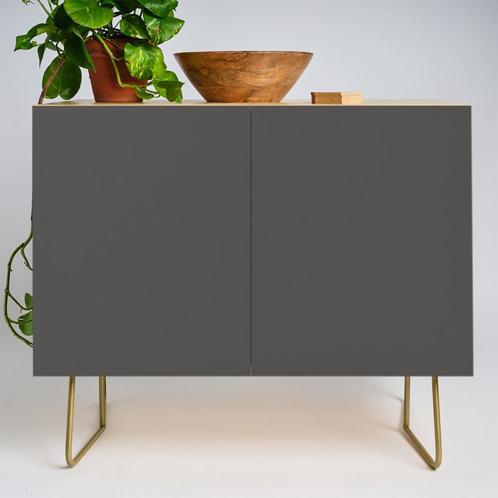 Solid Gray Grey Color Credenza Gallery Image 1