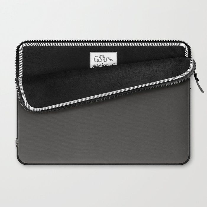 Solid Gray Grey Color Laptop Sleeve Gallery Image 2