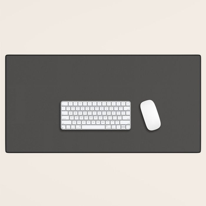 Solid Gray Grey Color Desk Mat Gallery Image 1
