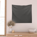 Solid Gray Grey Color Wall Tapestry Gallery Image 2