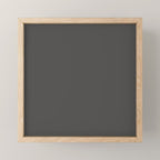 Solid Gray Grey Color Mini Art Print Gallery Image 1