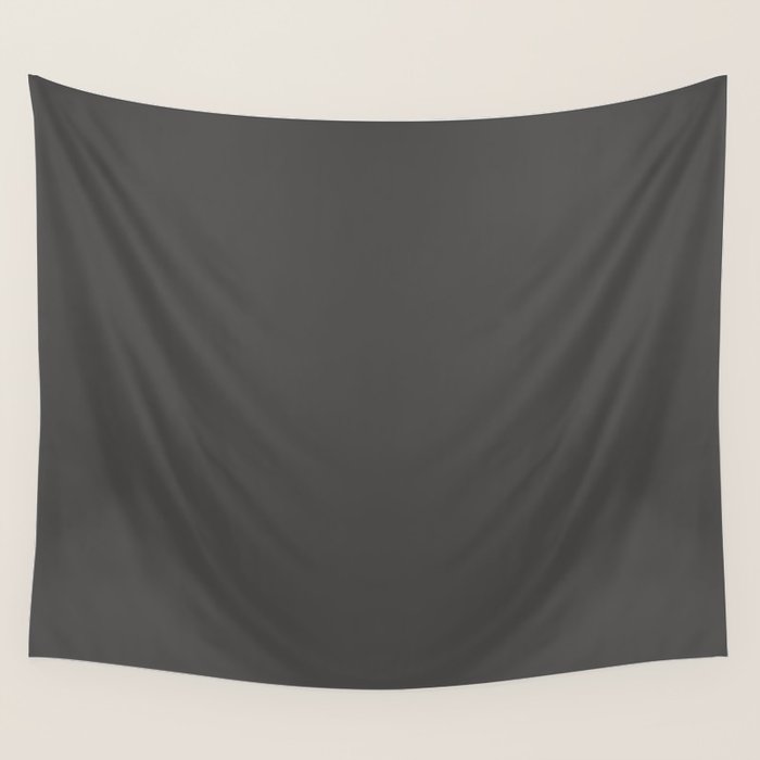 Solid Gray Grey Color Wall Tapestry Gallery Image 1
