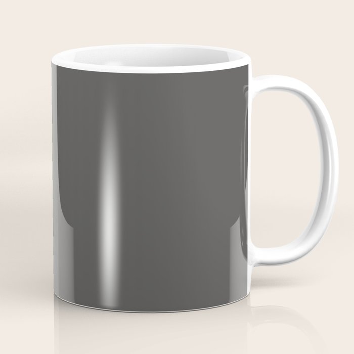 Solid Gray Grey Color Coffee Mug Gallery Image 1