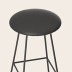 Solid Gray Grey Color Stool Gallery Image 2