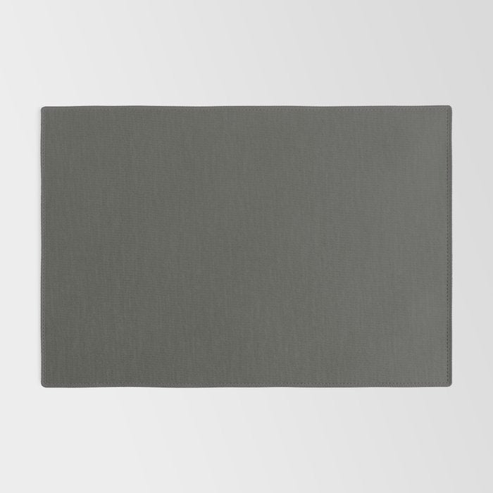 Solid Gray Grey Color Rug Gallery Image 2