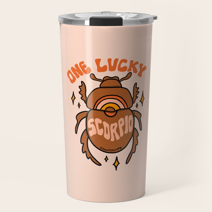 One Lucky Scorpio Travel Mug Gallery Image 1
