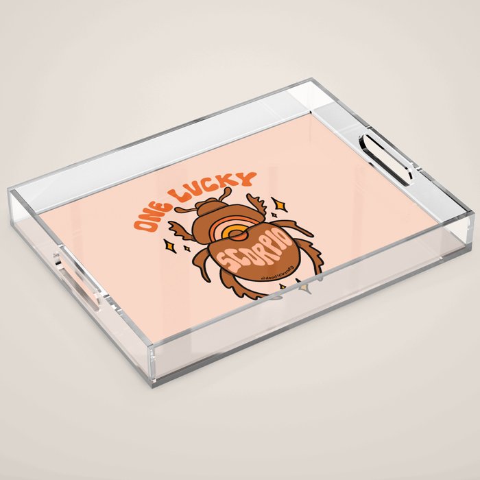 One Lucky Scorpio Acrylic Tray Gallery Image 1