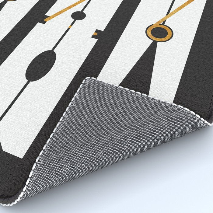 Laundry Clothespins - Gold, Black and White Rug Gallery Image 4