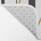 Laundry Clothespins - Gold, Black and White Bath Mat Gallery Image 2