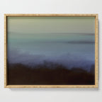 aurora borealis - abstract nature photograph square art Serving Tray Gallery Image 1