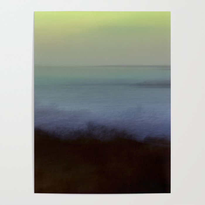 aurora borealis - abstract nature photograph square art Poster Gallery Image 1