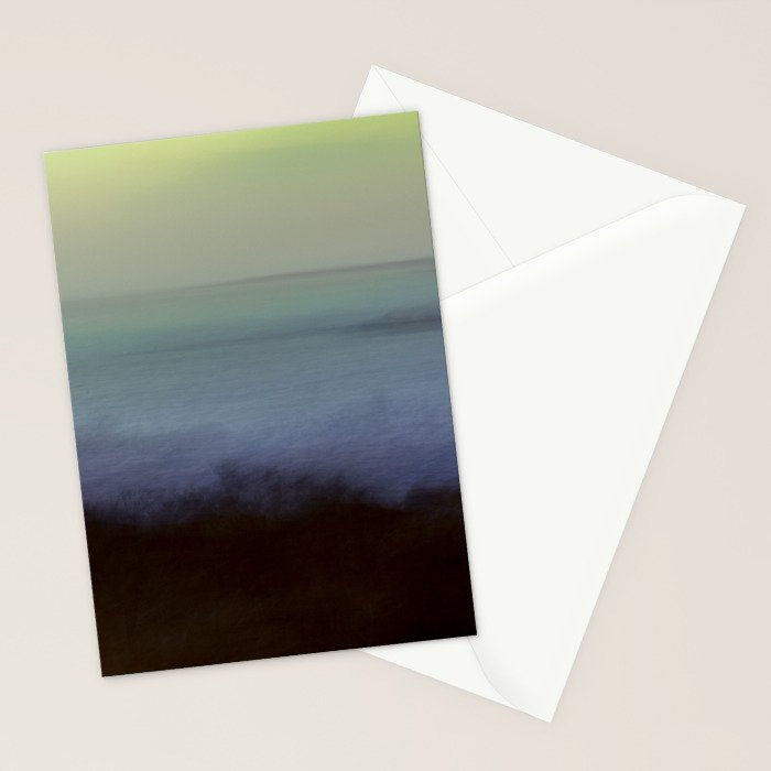 aurora borealis - abstract nature photograph square art Stationery Card Gallery Image 2